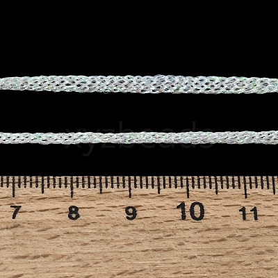 3.5MM Polyester Metallic Cord Braided Cord Necklace Making FB-CBAA152-01G-08-1