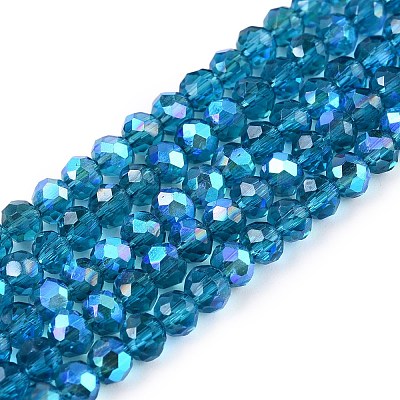 Electroplate Glass Beads Strands LS-EGLA-A044-T3mm-L27-1