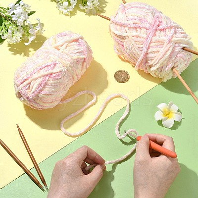 Super Bulky Chenille Polyester Yarn YCOR-FZC0001-01G-1