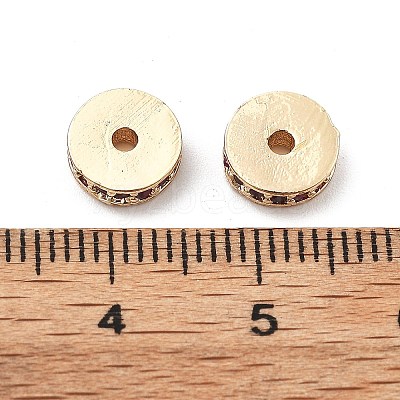 Brass Micro Pave Cubic Zirconia Beads KK-R216-15KCG-04-1