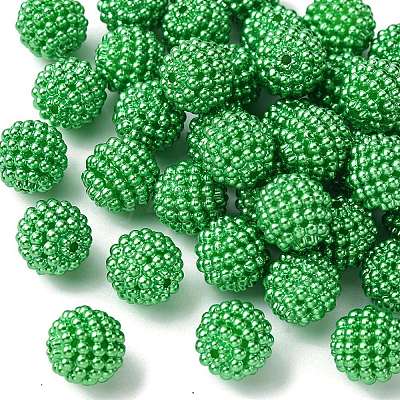 Imitation Pearl Acrylic Beads OACR-FS0001-45C-1