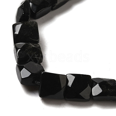 Natural Obsidian Beads Strands G-C109-A02-01-1