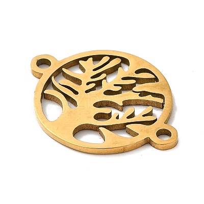 304 Stainless Steel Connector Charms STAS-D013-02E-G-1