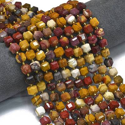 Natural Mookaite Beads Strands G-K389-A55-01-1