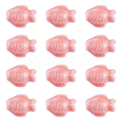 18Pcs Handmade Porcelain Beads Strands PORC-TADJ0001-04A-1