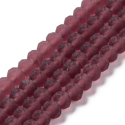 Transparent Glass Beads Strands EGLA-A034-T6mm-MD13-1
