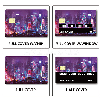 PVC Plastic Waterproof Card Stickers DIY-WH0432-070-1