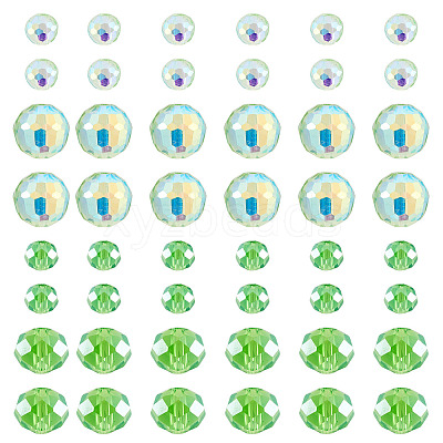 120Pcs 4 Styles Electroplate Glass Beads EGLA-TADJ0001-13C-1