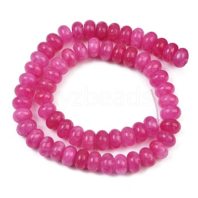 Dyed Natural White Jade Beads Strands G-G107-A38-01-1