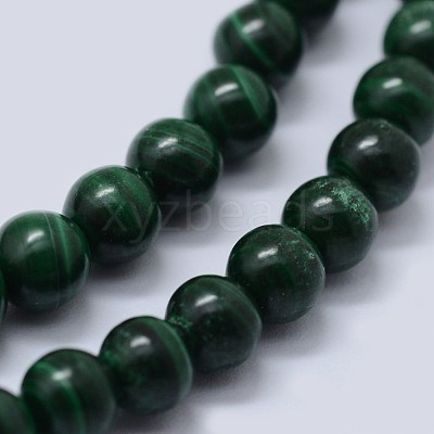 Natural Malachite Beads Strands G-F571-27AB2-4mm-1