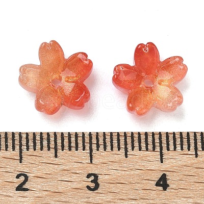 Dyed & Heated Glass Bead Caps GLAA-Z019-03N-1