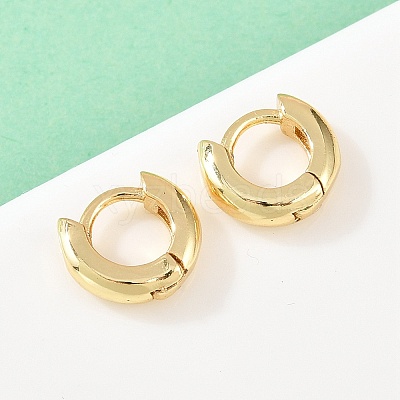 Brass Hoop Earrings EJEW-A156-14A-G-1