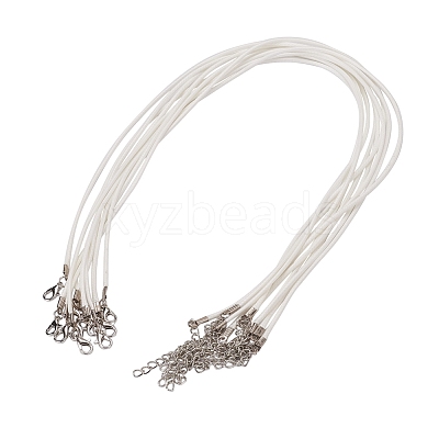 Waxed Cord Necklace Making X-NCOR-T001-82-1