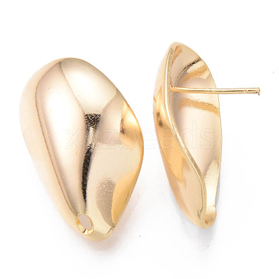 Brass Stud Earrings Findings X-KK-R116-016-NF-1