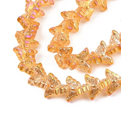Electroplate Glass Beads Strand EGLA-S188-25-1