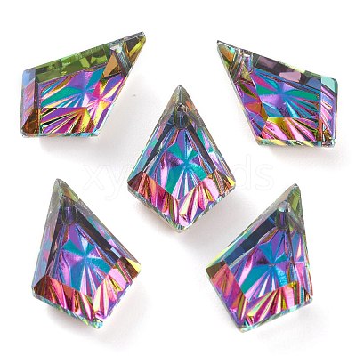 Embossed Glass Rhinestone Pendants GLAA-J101-01B-001VO-1