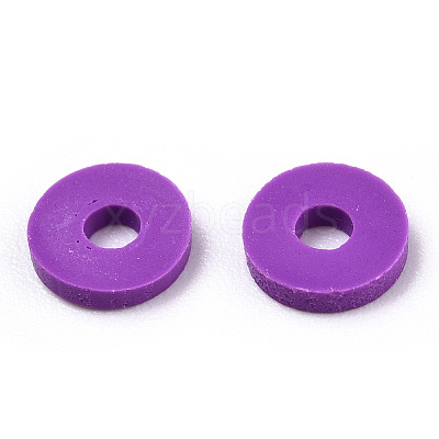 Handmade Polymer Clay Bead Strands CLAY-T002-6mm-54-1