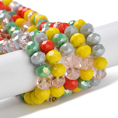 Glass Beads Strands EGLA-A034-M8mm-44-1