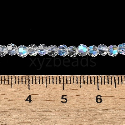 Electroplate Transparent Glass Beads Strands LS-EGLA-A035-T3mm-L19-1