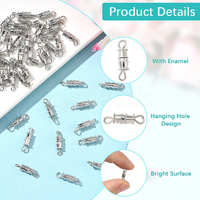 50Pcs Brass Screw Clasps KK-BBC0018-50P-1
