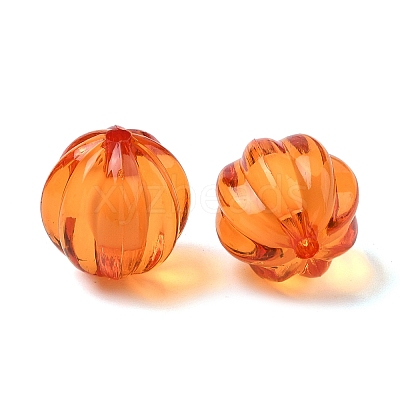 Autumn Theme Transparent Acrylic Beads TACR-S089-20mm-11-1