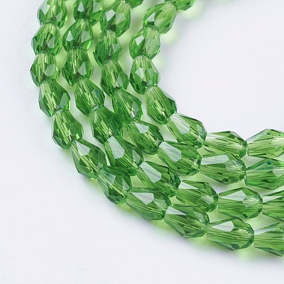 Faceted Glass Beads Strands GLAA-A036-F21-1