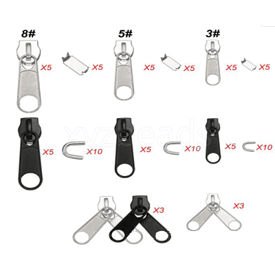 84pcs Zipper Repair Kit LS-PALLOY-WH0020-06-1