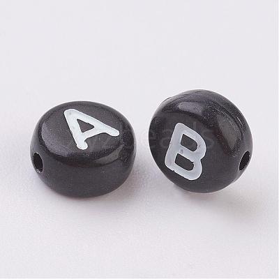 Mixed Letters Acrylic Beads X-PB40C9070-1