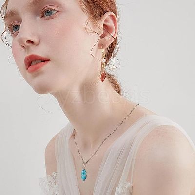 N24Pcs 12 Style Faceted No Hole Natural & Synthetic Gemstone for Wire Wrapped Pendants Making G-NB0003-01-1