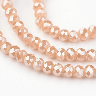 Electroplate Glass Beads Strands EGLA-P018-3mm-FR-A05-1