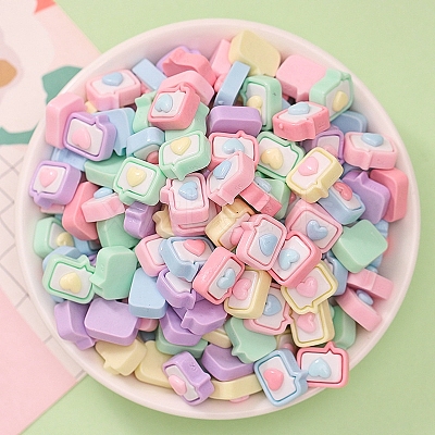 Opaque Resin Cabochons RESI-B017-01D-1