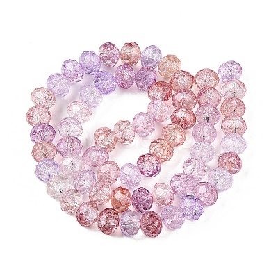 Transparent Glass Beads Strands X-GLAA-T023-6mm-A03-1