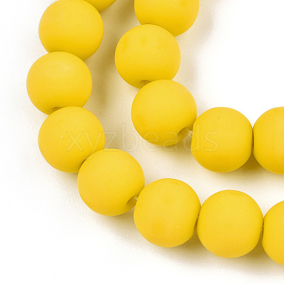 Opaque Glass Beads Strands GLAA-T032-P8mm-MD08-1