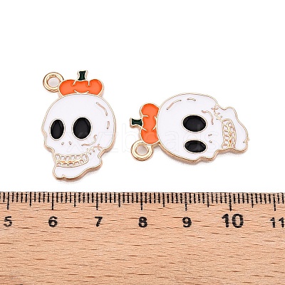 Halloween Theme Alloy Enamel Pendants ENAM-T020-07B-1