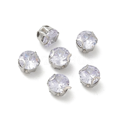 Round Stainless Steel Prong Settings STAS-M104-01C-1