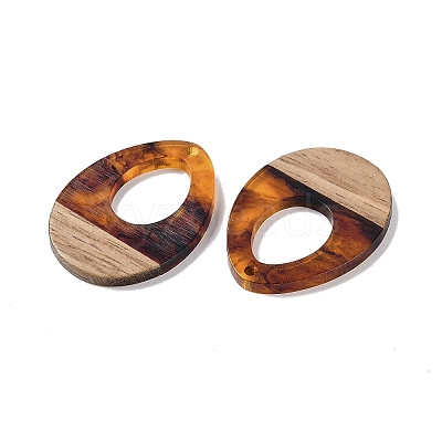 Resin & Wood Pendants LS-WOOD-F015-17G-1