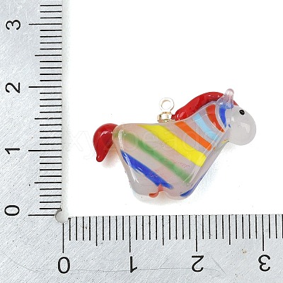 Handmade Lampwork Pendants LA-CBAD4D2-01C-1