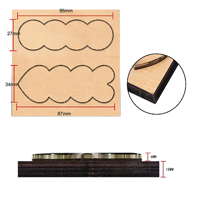 Wood Cutting Dies DIY-WH0169-39-1