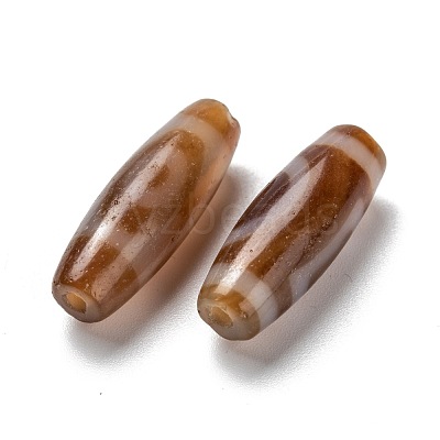 Tibetan Style dZi Beads TDZI-D009-01J-13-1