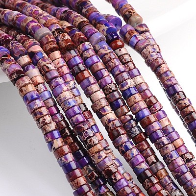 Dyed Natural Imperial Jasper Beads Strands G-M276-01-A-1