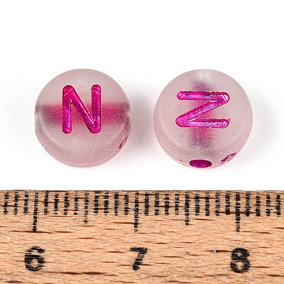 Luminous Frosted Acrylic Beads FACR-T008-02N-1