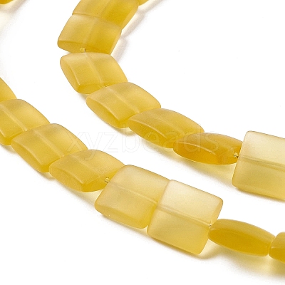 Transparent Frosted Glass Beads Strands FGLA-S001-01A-1