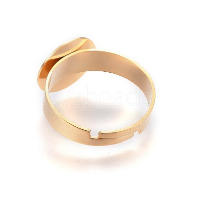 Adjustable 304 Stainless Steel Finger Rings Components X-STAS-G187-02G-12mm-1
