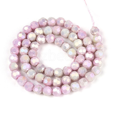 Anti-Tarnish Electroplate Glass Beads Strands EGLA-T021-6mm-15-06-1