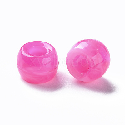 Acrylic European Beads MACR-S375-002A-07-1