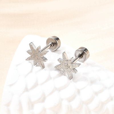 304 Stainless Steel Stud Earrings EJEW-H161-01P-L-1