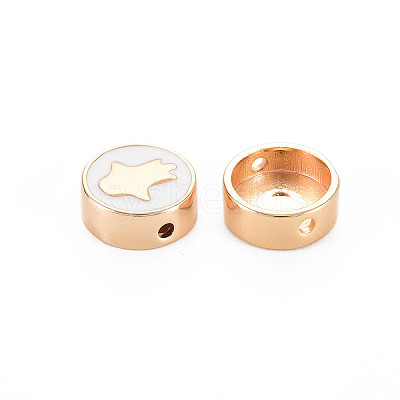 Brass Enamel Beads KK-S364-247A-1