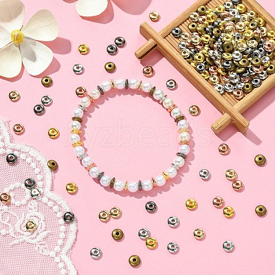 300Pcs 6 Styles CCB Plastic Beads FIND-YW0004-93B-1
