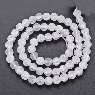 Crackle Glass Beads Strands GLAA-S192-D-007A-1