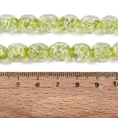 Handmade Foil Glass Beads Strands FOIL-Q002-05E-1